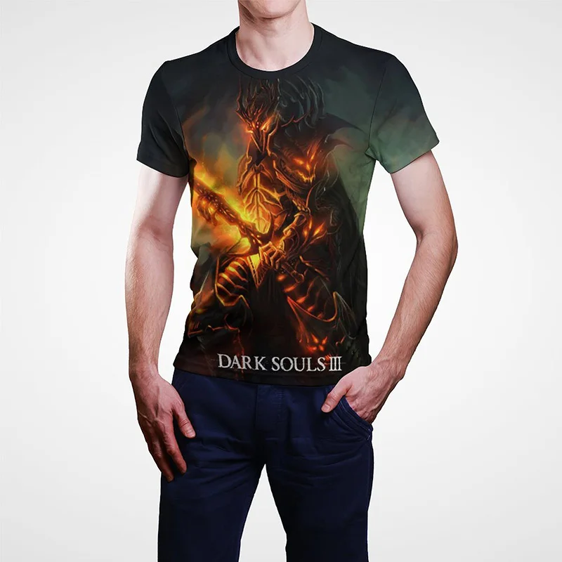 

Game Dark Souls 3D Printed Summer T Shirt Men Women Children Streetwear Casual Short Sleeve Cool Harajuku Tops Unisex T-Shirts