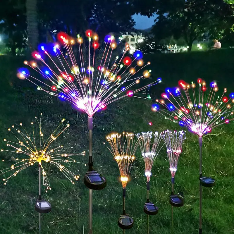 

Solar Led Light Outdoor Garden Lights Firework Firefly Swaying Light Landscape Lighting for Yard Pathway Lawn Garden Decoration