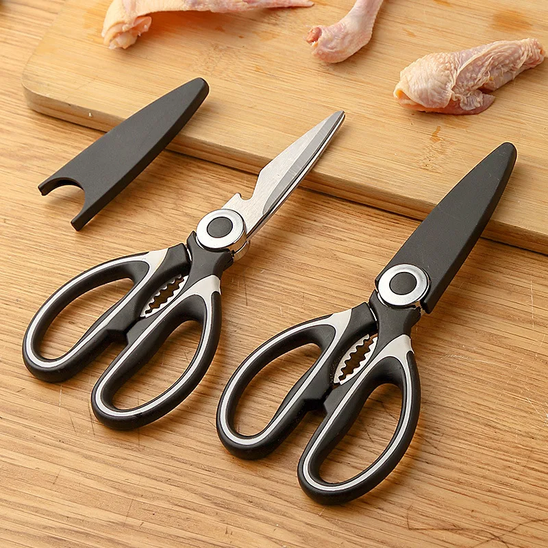 

1PC Chicken Bone Scissors Stainless Steel Kitchen Scissors Chicken Poultry Fish Kitchen Tool Shears for Meat Barbecue Nutcracker