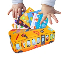 sensory tissue box toy soft contrast crinkle sensory toys for toddlers colorful soft magic tissue box toy busy pull tissues