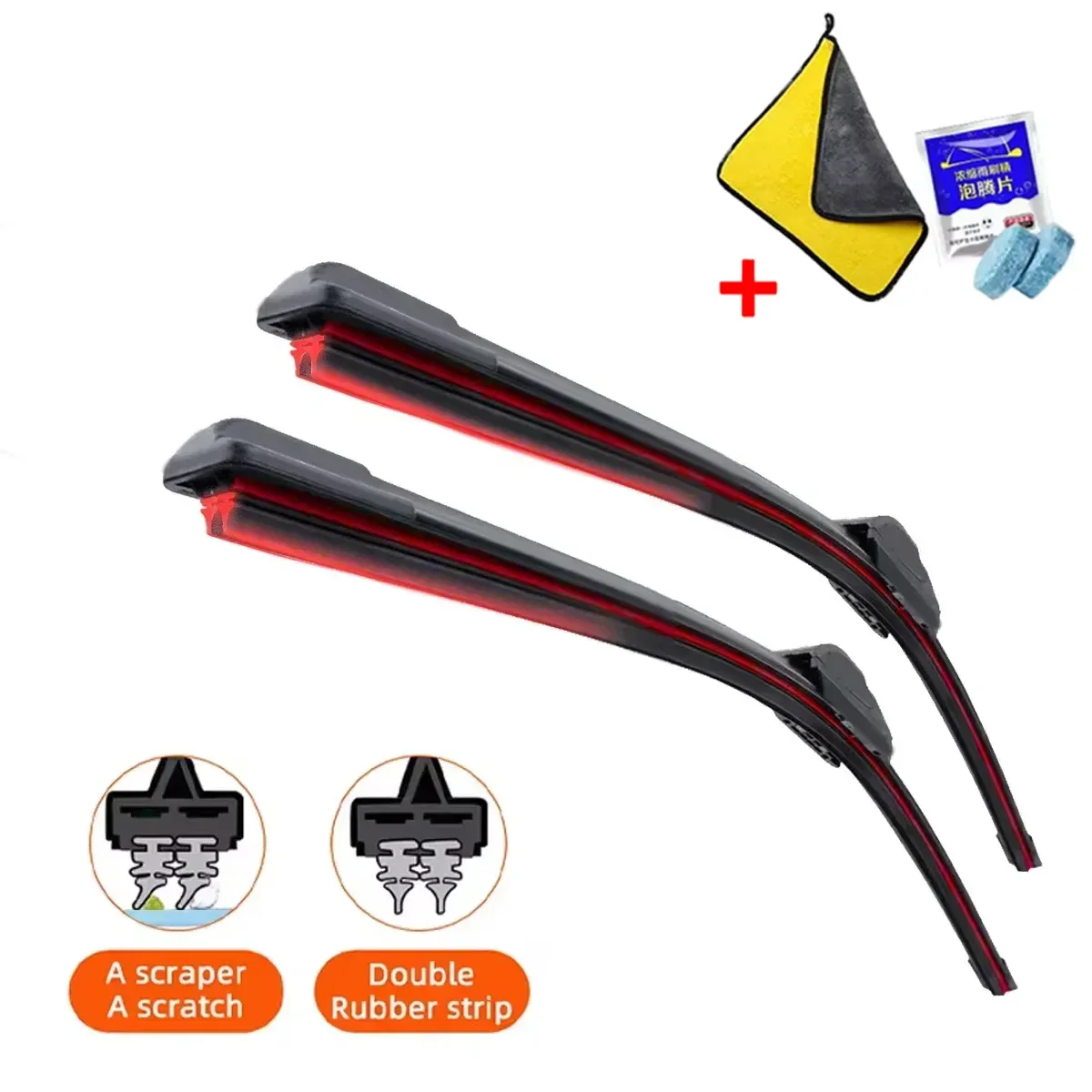 

Двойные резиновые автомобильные дворники для Nissan Leaf MK1, щетки с передним лезвием, резак, автомобильные детали, аксессуары, износные детали стеклоочистителя