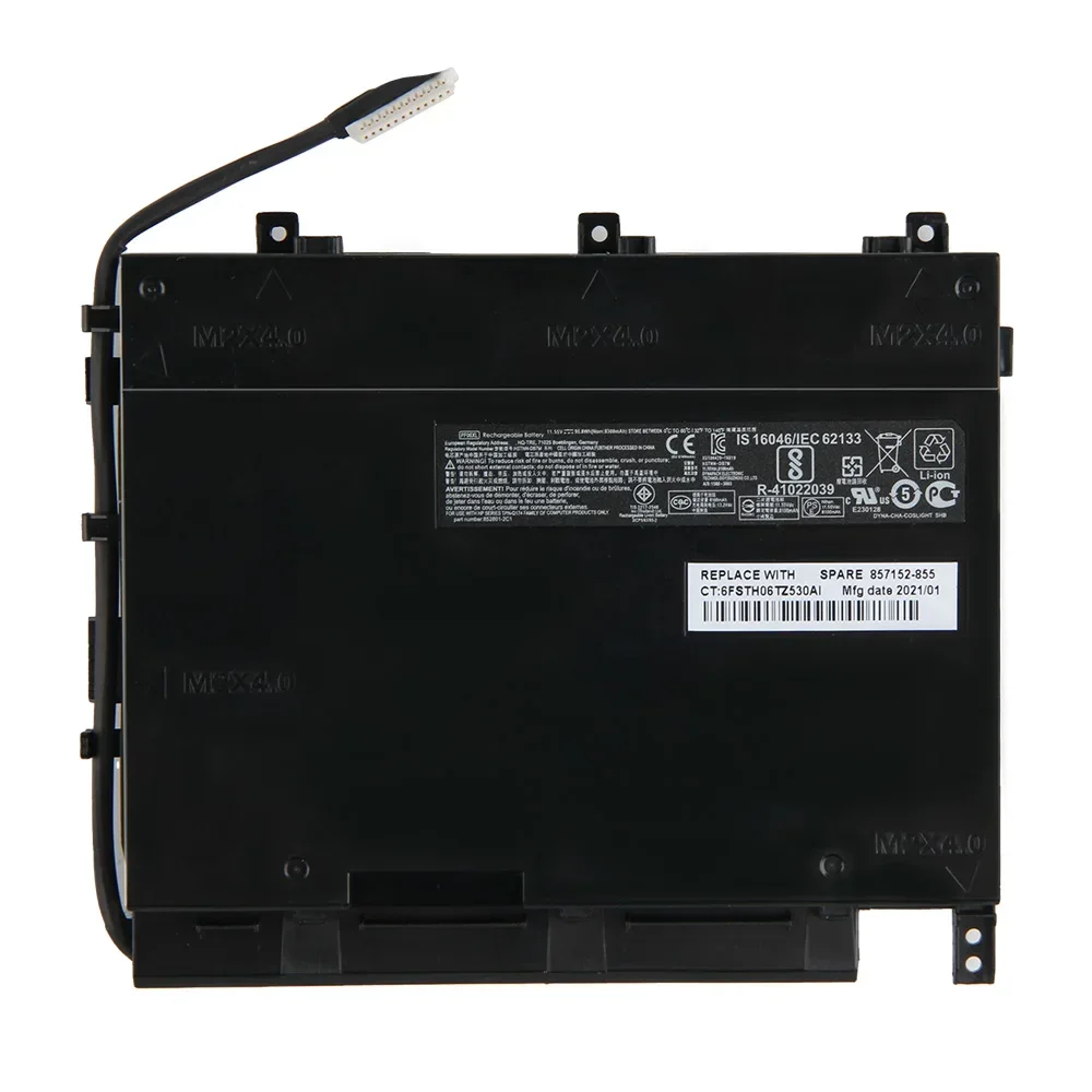 Replacement Battery PF06XL HSTNN-DB7M For HP Omen 17-w110ng 17t-w100 17-w120TX 853294-850 High Quality Batteries 95.8wh 11.55V