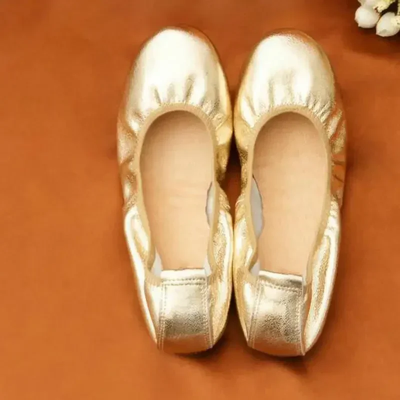 Женские туфли из натуральной кожи золотистые серебряные женские лоферы с