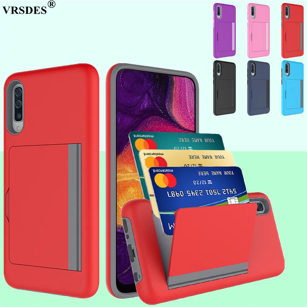 

Candy Color Case For Samsung Galaxy A20 A30 A50 A52 A72 A12 S20 Ultra Plus Armor Card Slots Cover For Samsung S20+ A 50 30 20 52