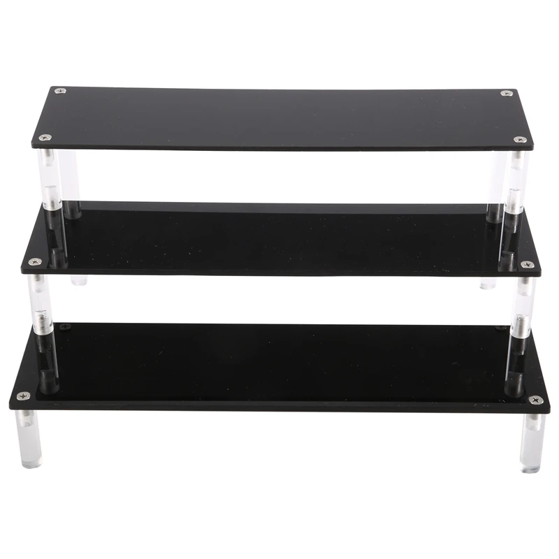 

3 Tier Acrylic Cupcake Display Stand, Collection Organizer Shelf, Desserts Holder And Cosmetic Items Display Risers