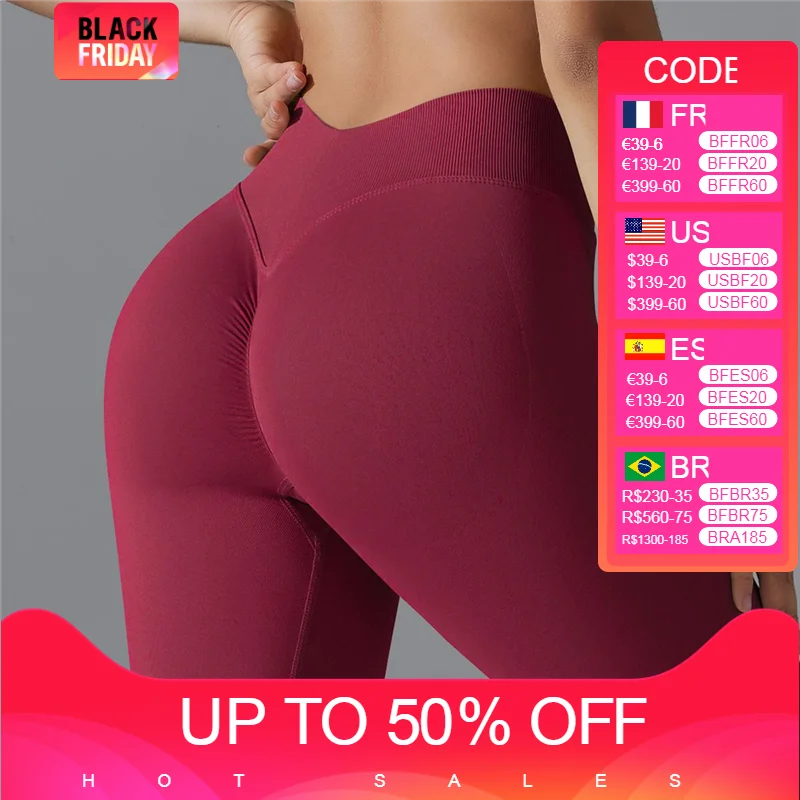 Бесшовные эластичные леггинсы с высокой талией цвет в ассортименте