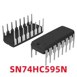 1PCS New Original 74HC595 74HC595N SN74HC595N DIP-16 Direct-plug 8-bit Serial Register