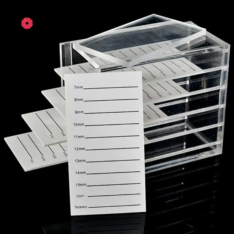 

5 Layers Acrylic Pallet Lash Holder False Eyelashes Storage Box For Eyelash Extension Individual lash Volume Display Stand Tools