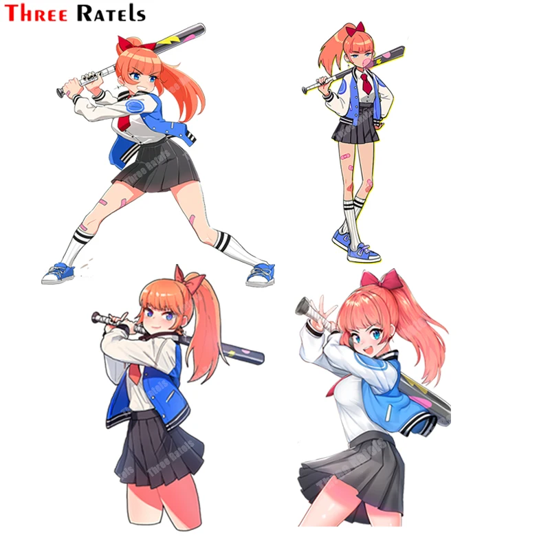 

Наклейки три Ratels B74 Kyoko Of River City для девушек разные состояния наклейки для Macbook водонепроницаемые защищенные наклейки украшение