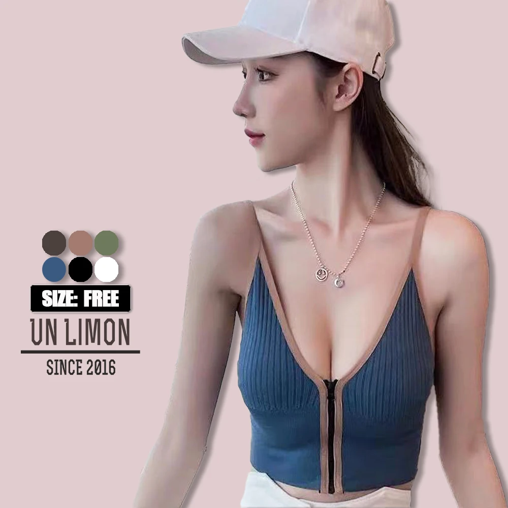 

UNLIMON Women Yoga Sports Wireless Bra Beautiful Back Underwear Seamless Sexy Lingerie Bralette Ladies Big Deep V Free Size