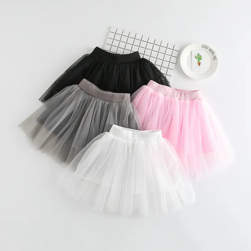 

Girls summer Korean children's short skirts girls net yarn princess skirt western style children's skirts