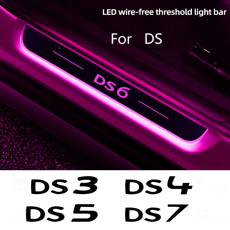 

Car LED Welcome Pedal Lamp Plate Door Sill Pathway Light For DS DS3 DS4 DS5 DS5LS DS6 DS7 DS9 DS 4S Wild Rubis Car Accessories