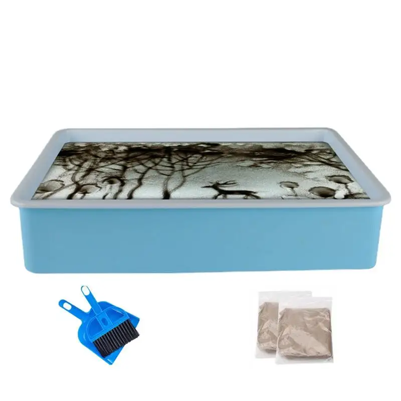 

Kinetic Art Sand Table Sand Art Table Toys Art Supplies Birthday Gifts For Girls And Boys Mini Art Table For Kids Creative