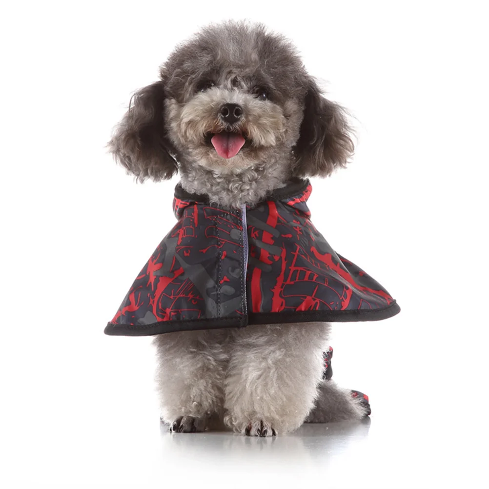

Pet Rain Dog Water Clothes Hoodie Weather Rainy Jumpsuit Outdoor Apparel Reflecting Slicker Cat Proof Puppy Raincoat Hooded Coat
