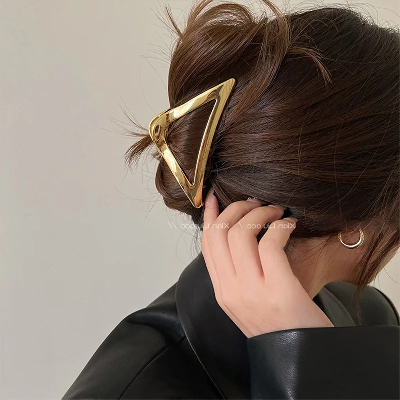 

Модные металлические зажимы для волос с вырезами, зажим для ванны, винтажные геометрические заколки, заколки для волос, аксессуары для воло...
