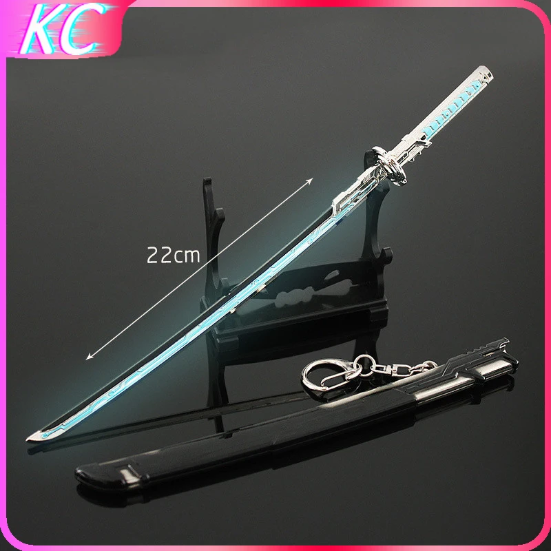 

22cm Swallowed Star Sky Anime Peripheral Weapon Model Kitahara Gang Long Knife Alloy Keychain Props Ornaments Collection Gift