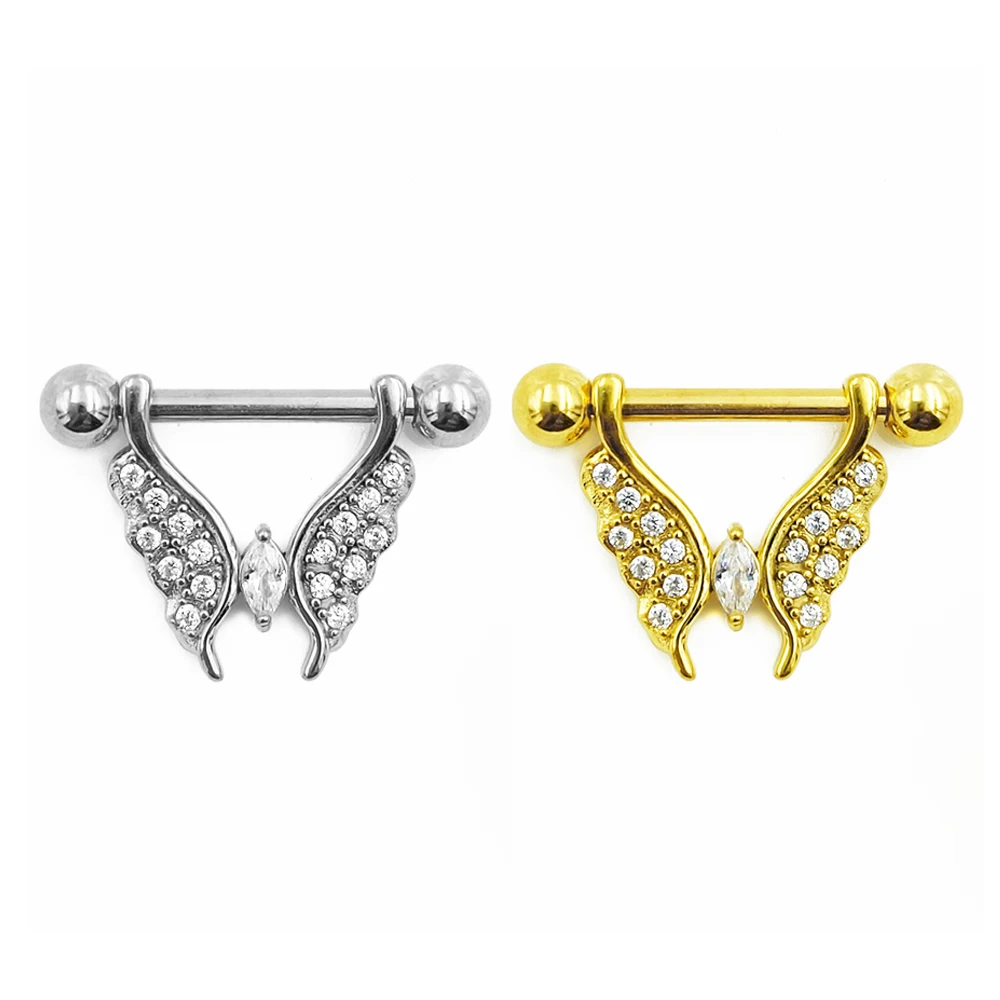 

316L Surgical Steel Butterfly Cubic Zirconia Body Jewelry Piercing Ear Cartilage Helix Hoop Conch For Women Men