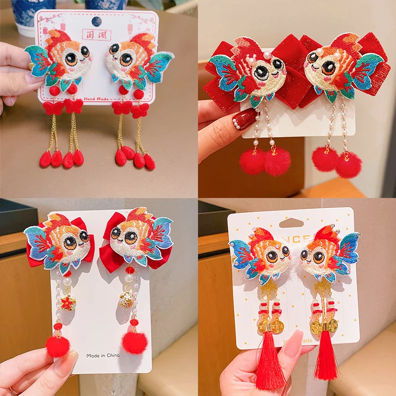 2 шт. украшения в китайском Новом году заколки для волос древнем стиле детские