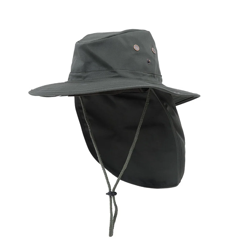 

Sun Protection Bucket Hat Cycling Jungle Hat Sun Hat Nylon Ripstop Cape Summer Neck Protection Neck Sun Cap UPF50+ 56-60cm