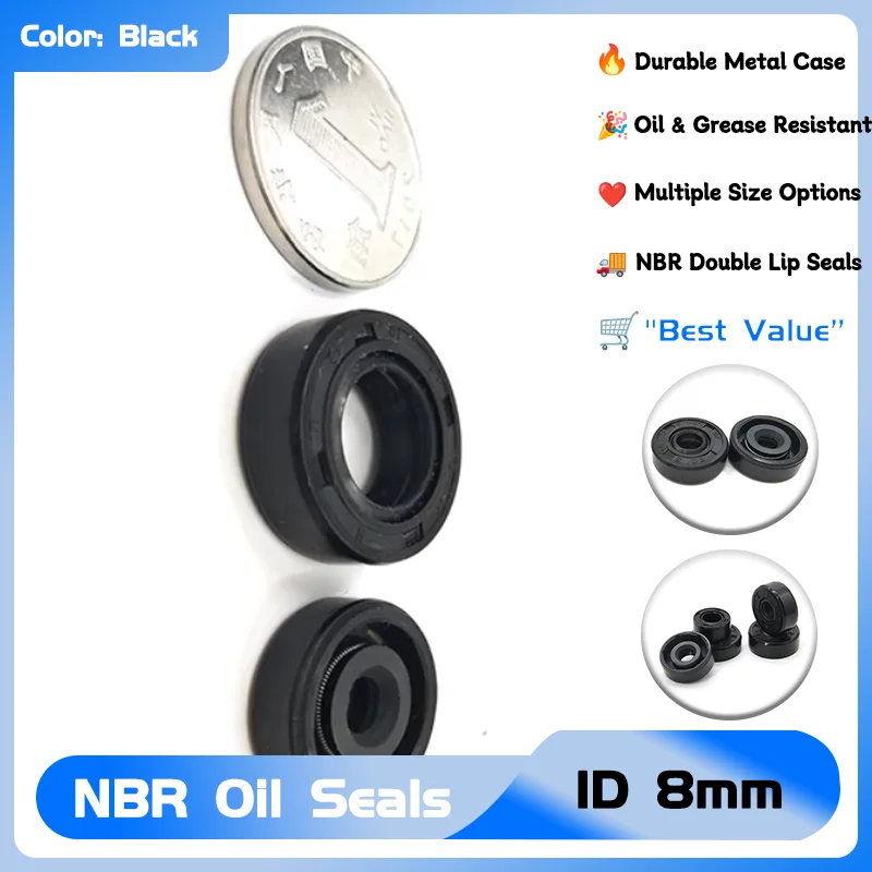 

Сальники NBR TC-8*14/15/16/18/22*4/4,5/5/7/8 мм