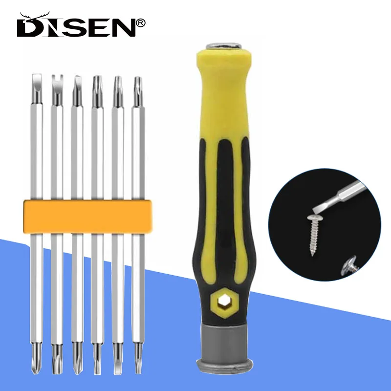 

12 in 1 Multi-Function Screwdriver Set Strong Magnetic Special-Shaped Batch Head for Phone PC Computer Repair Hand Tool