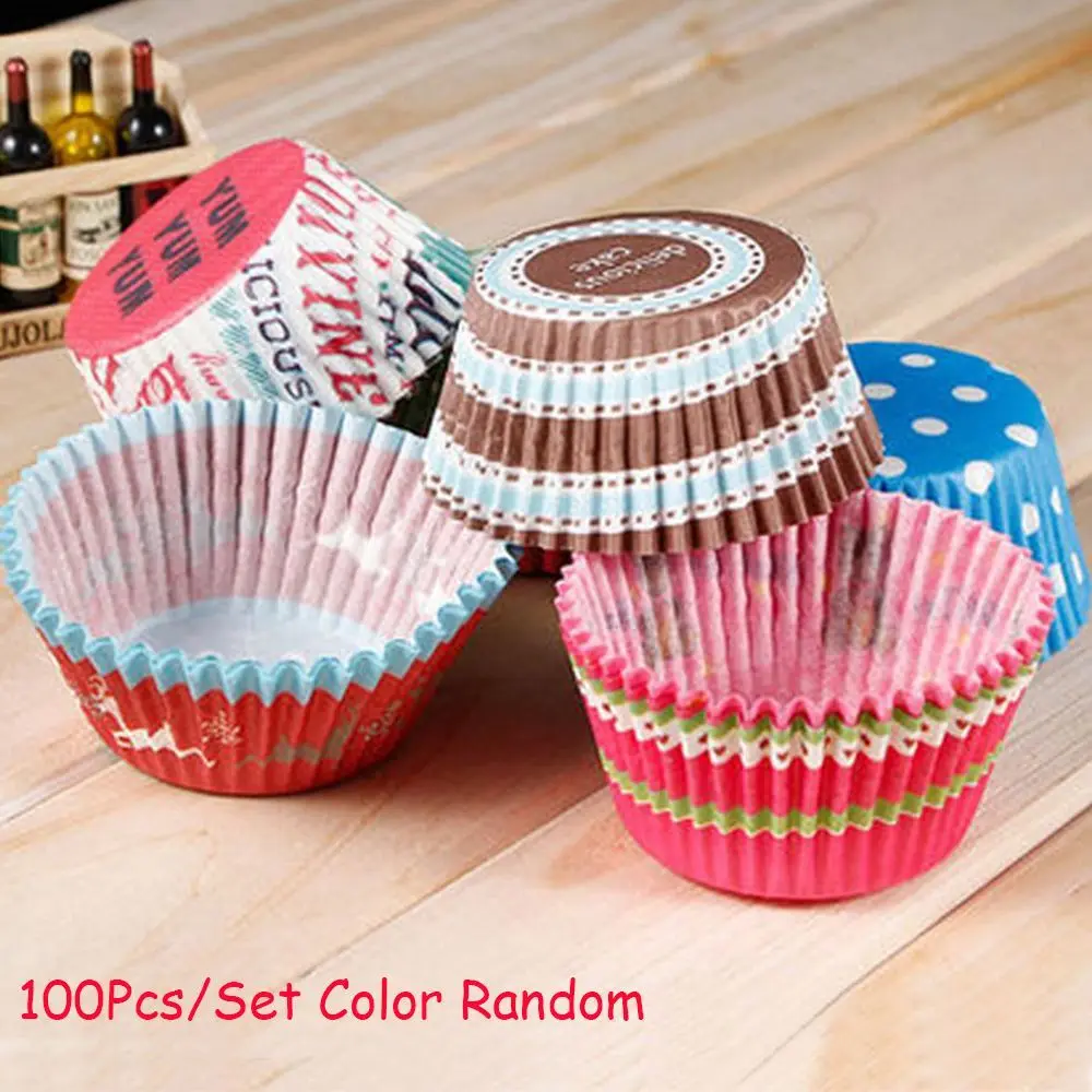 

Case Colorful Greaseproof Cases Cup Liners Mini Chocolate Wrapper Cupcake Baking Cake Paper