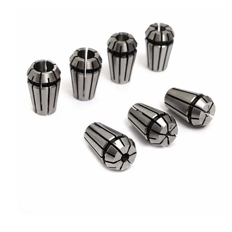

1pcs ER11 Collet 1-7MM 1/4 MM 6.35MM 1/8MM 3.17MM 5 sping Collet Set For CNC Engraving Machine Lathe Mill Tool