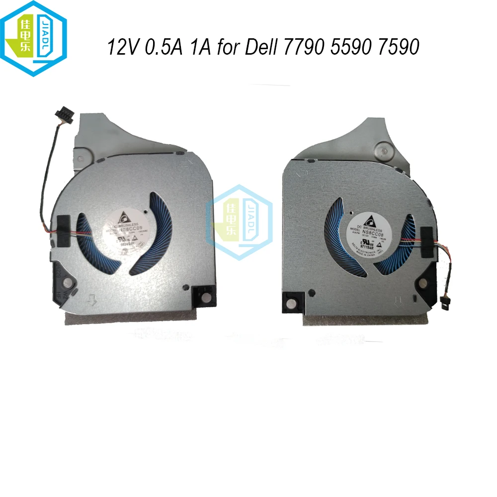 Вентилятор охлаждения для игрового ноутбука DELL G5 5590 G7 7790 7590 006KT2 09, 12 В, 1 А