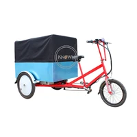 pedal electric adult tricycle mobile outdoor three wheels cargo bike for use transport goods