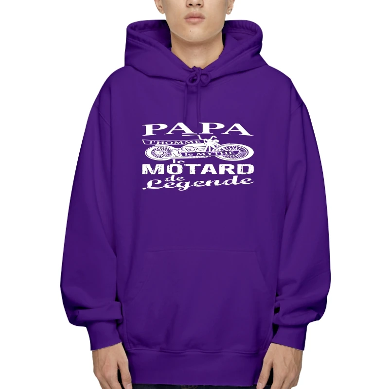 

Papa Lhomme, Le Mythe Motard-Lhomme, легенда, стильные худи, осенняя хлопковая модная толстовка, бесплатная доставка