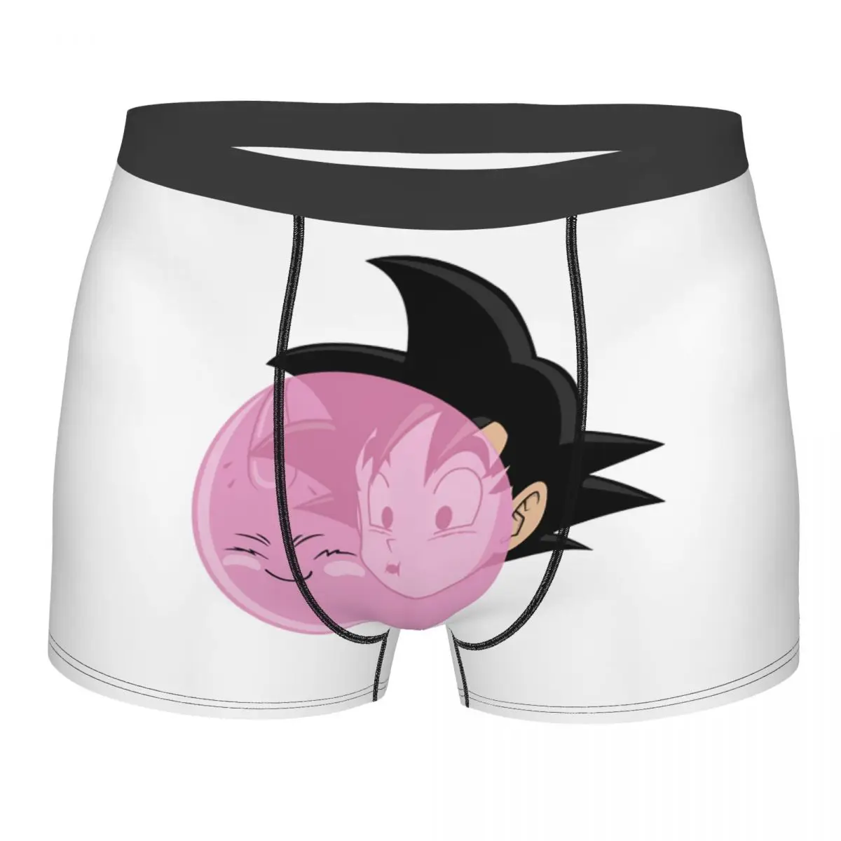 Мужские трусы-боксеры Son Goku черные мягкие трусы в японском стиле |