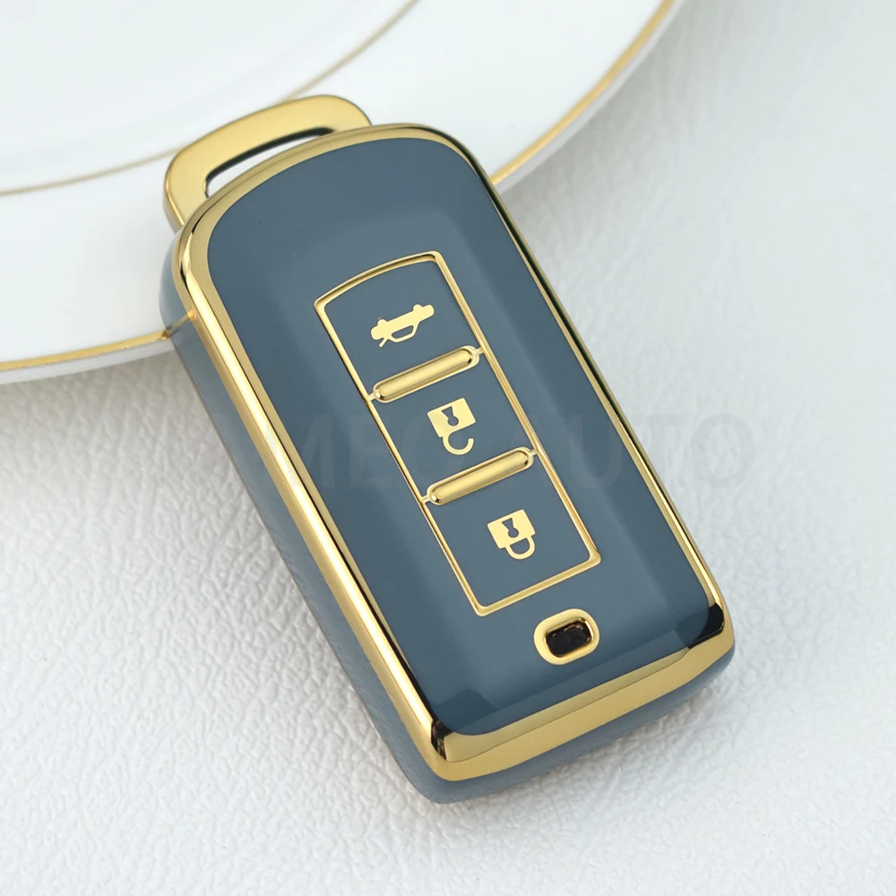 

Для Mitsubishi Xpander Outlander ASX Pajero Eclipse Cross Montero Мягкий чехол для ключей из ТПУ с дистанционным управлением, чехол для ключа автомобиля