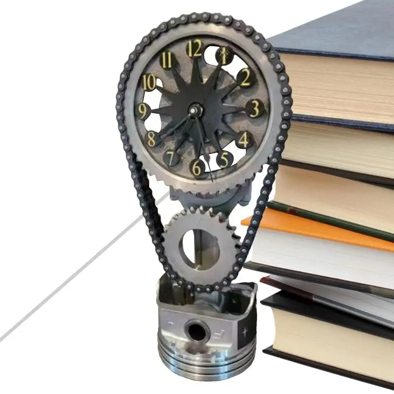 

Metal Gear Clock Rotating Metal Gear Clock Custom Electric Design Decoration Supplies For Homes Dormitories Schools Offices