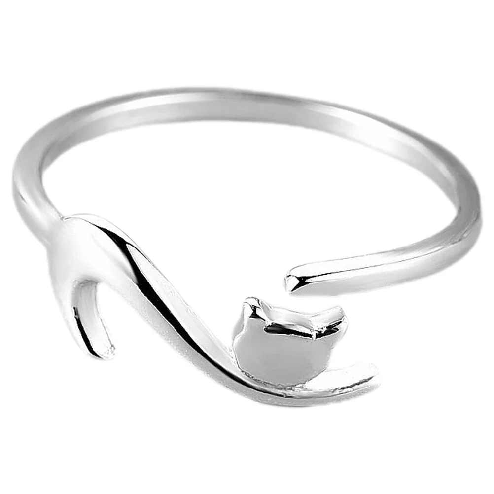 Cat Ring Open Ring Adjustable Ring Animal Ring Cute Open Ring Girl Finger Ring