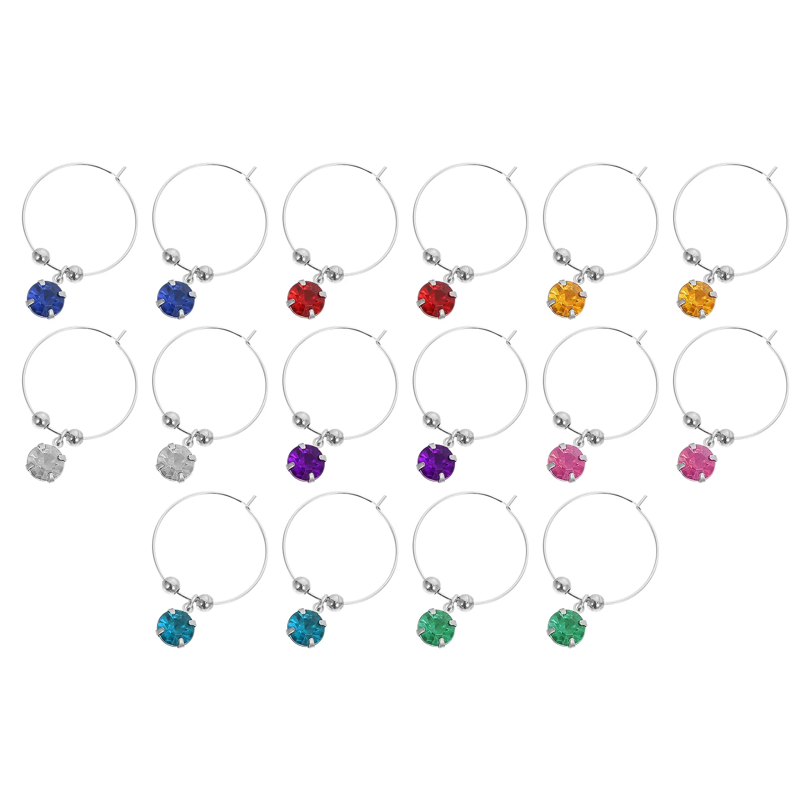 

Glass Charm Christmas Charms Markers Glasses Rings Cup Ringtags Drink Taglight Goblet Marker Drinking Reusable Identifiers