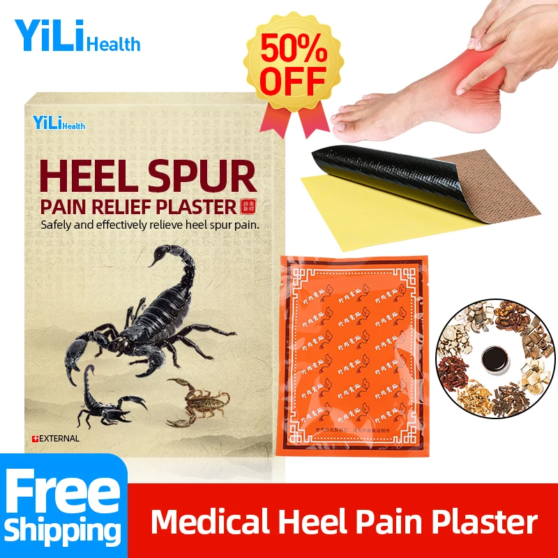 

Heel Spur Pain Relief Scorpion Medical Plaster Patches Treatment Foot Joint Muscle Sprain Ankle Ache Therapeutic Patches