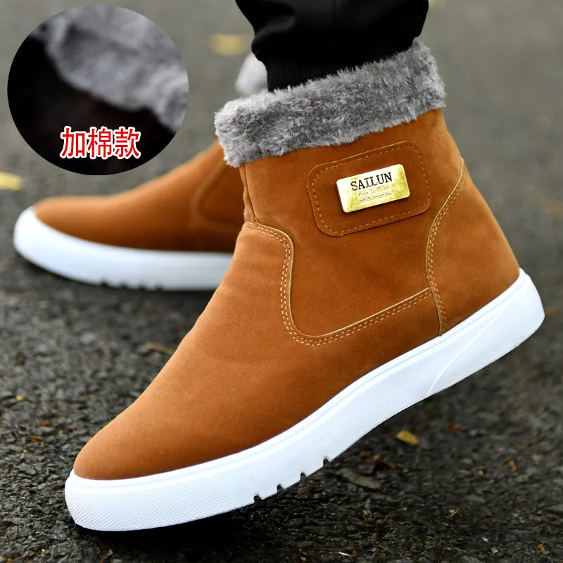 

Warm Winter Men Boots Waterproof Super Quality Snow Boots Men Warm Winter Shoes Men's Ankle Boots High-Up Men Shoes A353