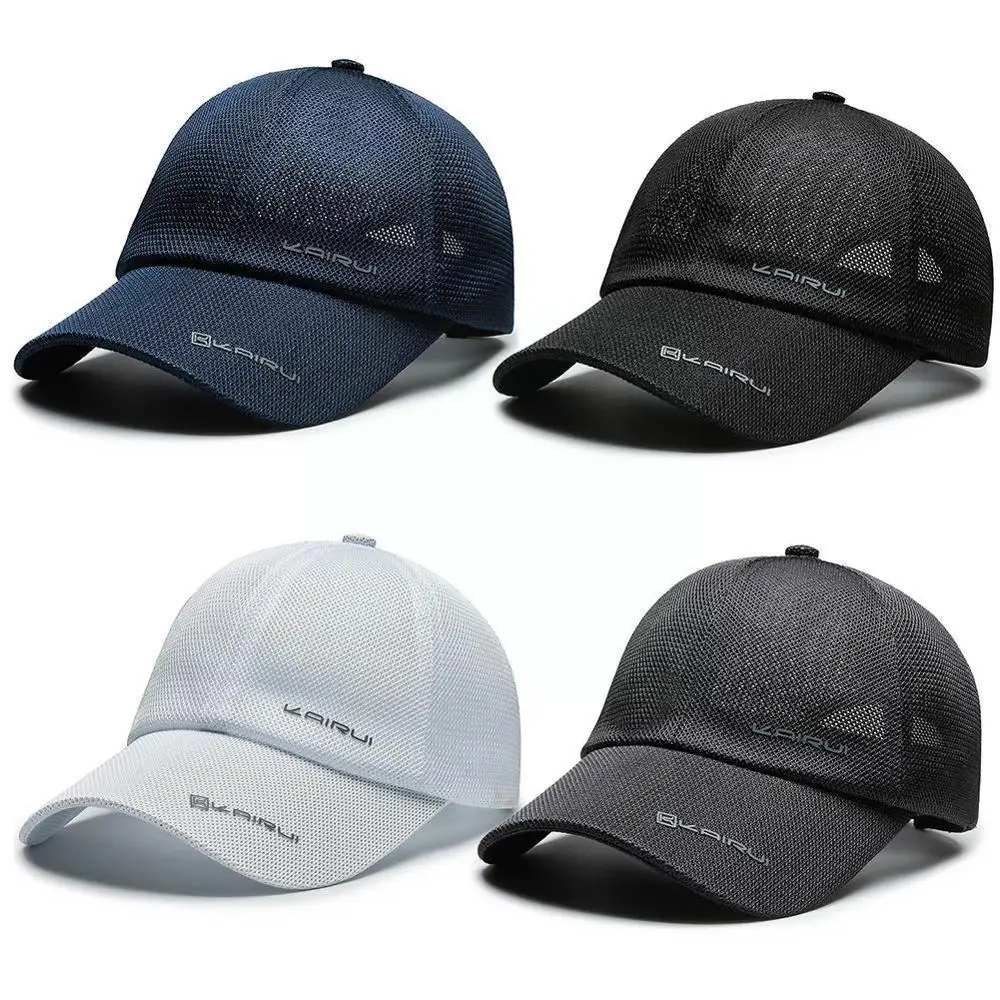 

Spring Summer Unisex Baseball Caps Letter Mesh Fashion Hat Adjustable Outdoors Casual Hats Women Men U7a4