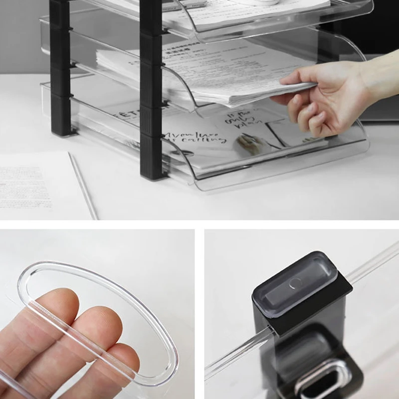 Стойка для файлов лоток хранения классификация ящик офисного стола многослойный