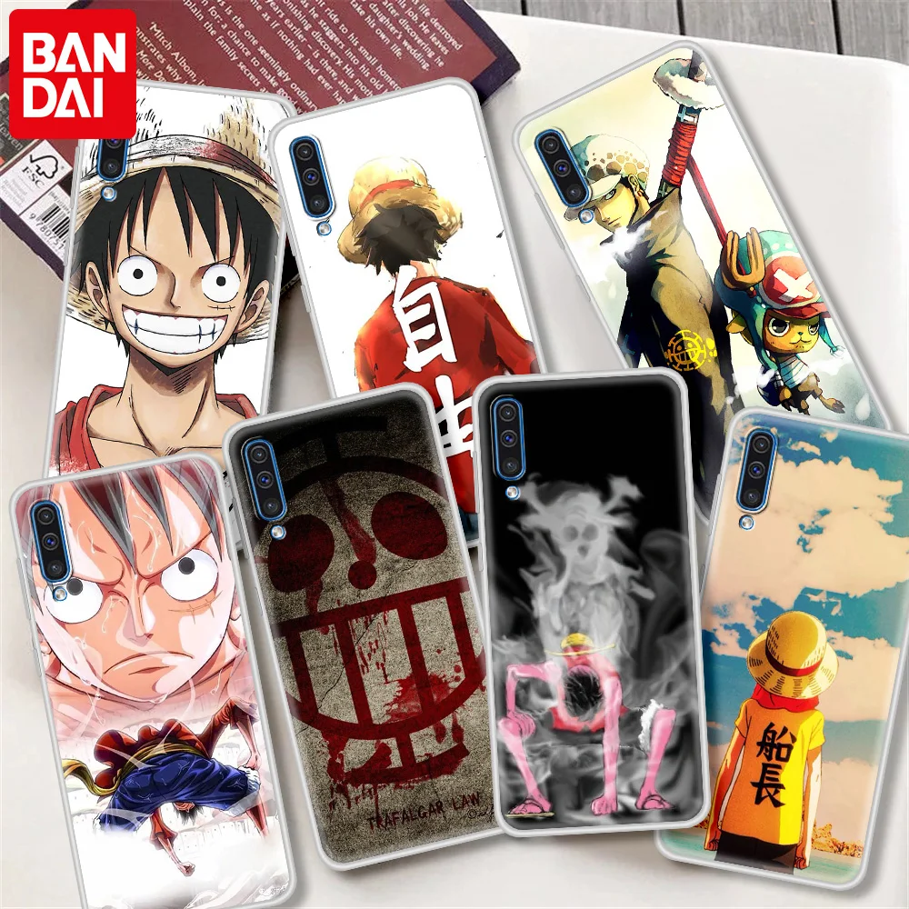 

Phone Case for Samsung Galaxy A50 A70 A40 A30 A20e A10 A10s A20s A70s A50s A30s A20 Translucent Matte Cover One Piece Luffy