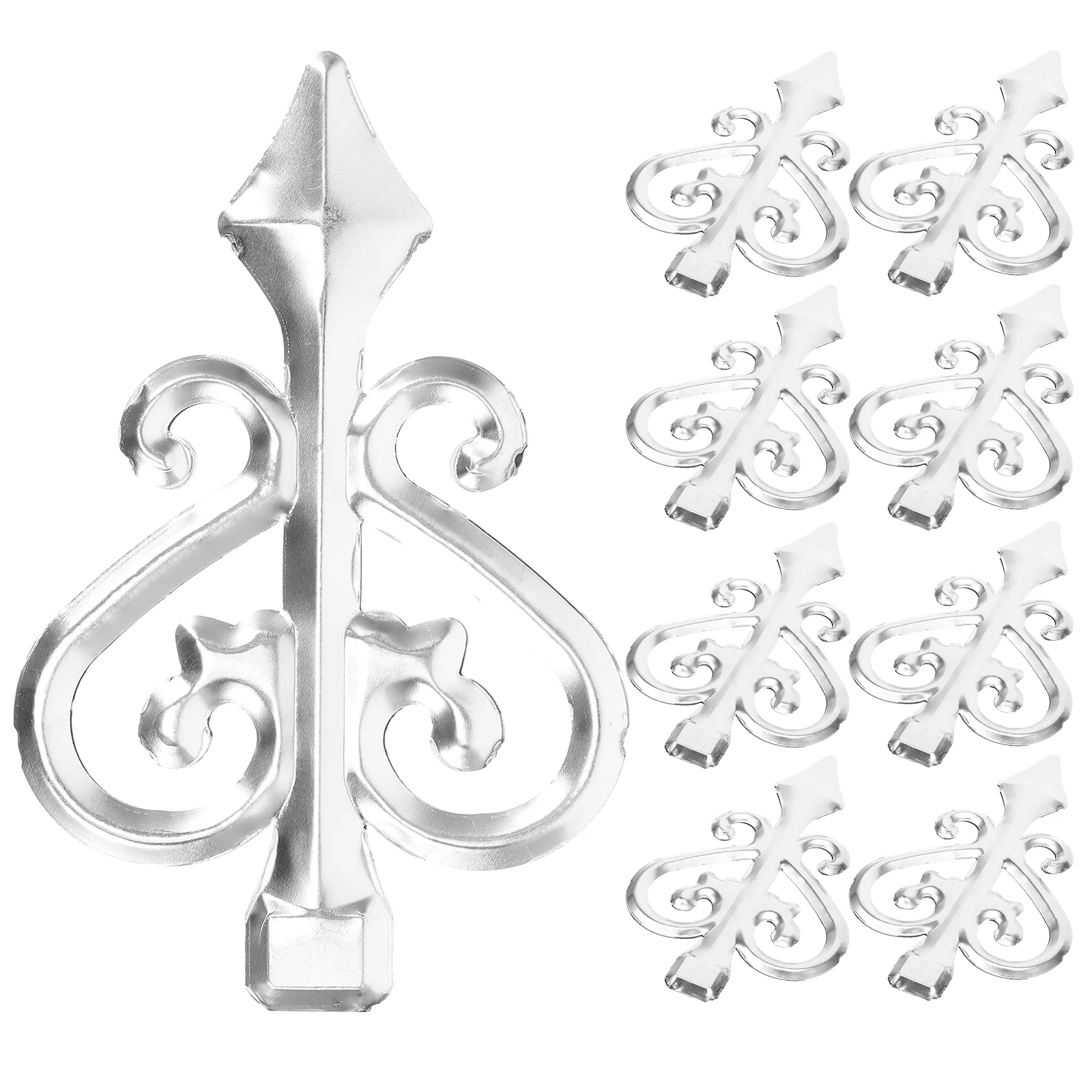 

10 Pcs Fence Protective Tips Deck Decorations Outdoor Lawn Finials 201 Spears