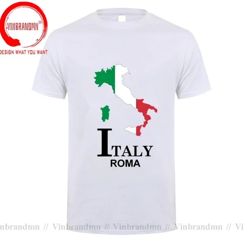 Italy Italia Italian ITA Rome Roma mens t shirt new Top t-shirt Fashion Short-sleeved clothes summer national map streetwear Tee