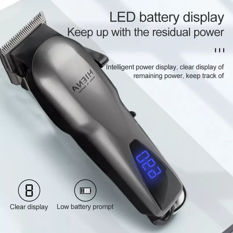 

Профессиональная Парикмахерская Машинка для стрижки волос, триммер, Мужская аккумуляторная электрическая машинка для стрижки волос T-Blade, Б...