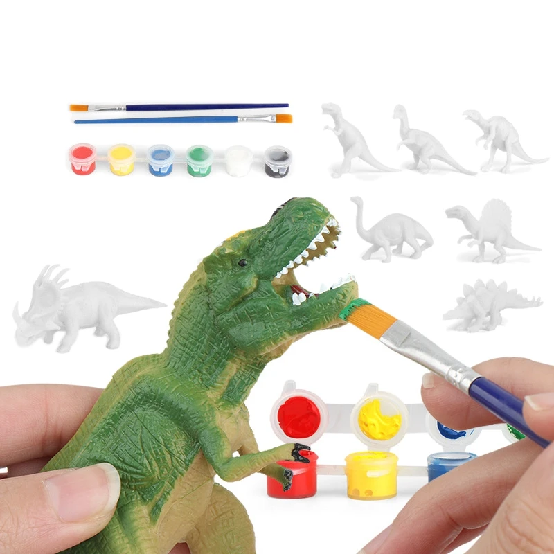 

DIY Coloring Painting Animal Dinosaur Model Drawing Watercolor Graffiti Craft Art Kids Doodle Toy