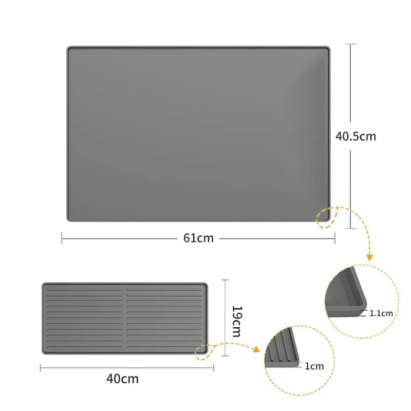 Угловая кофеварка силиконовый коврик для столовых приборов нескользящий ковер