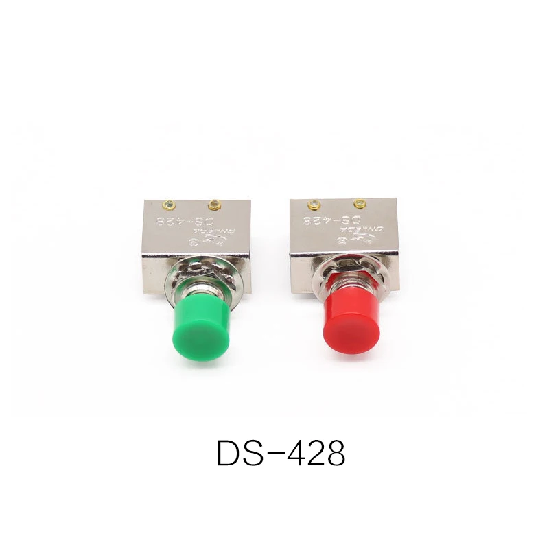 

5pcs DS-428 Micro Switch Self-reset Normally Open Normally Closed Push Button Switch Opening 8mm Jog Switch 5A 250V 3 Feet