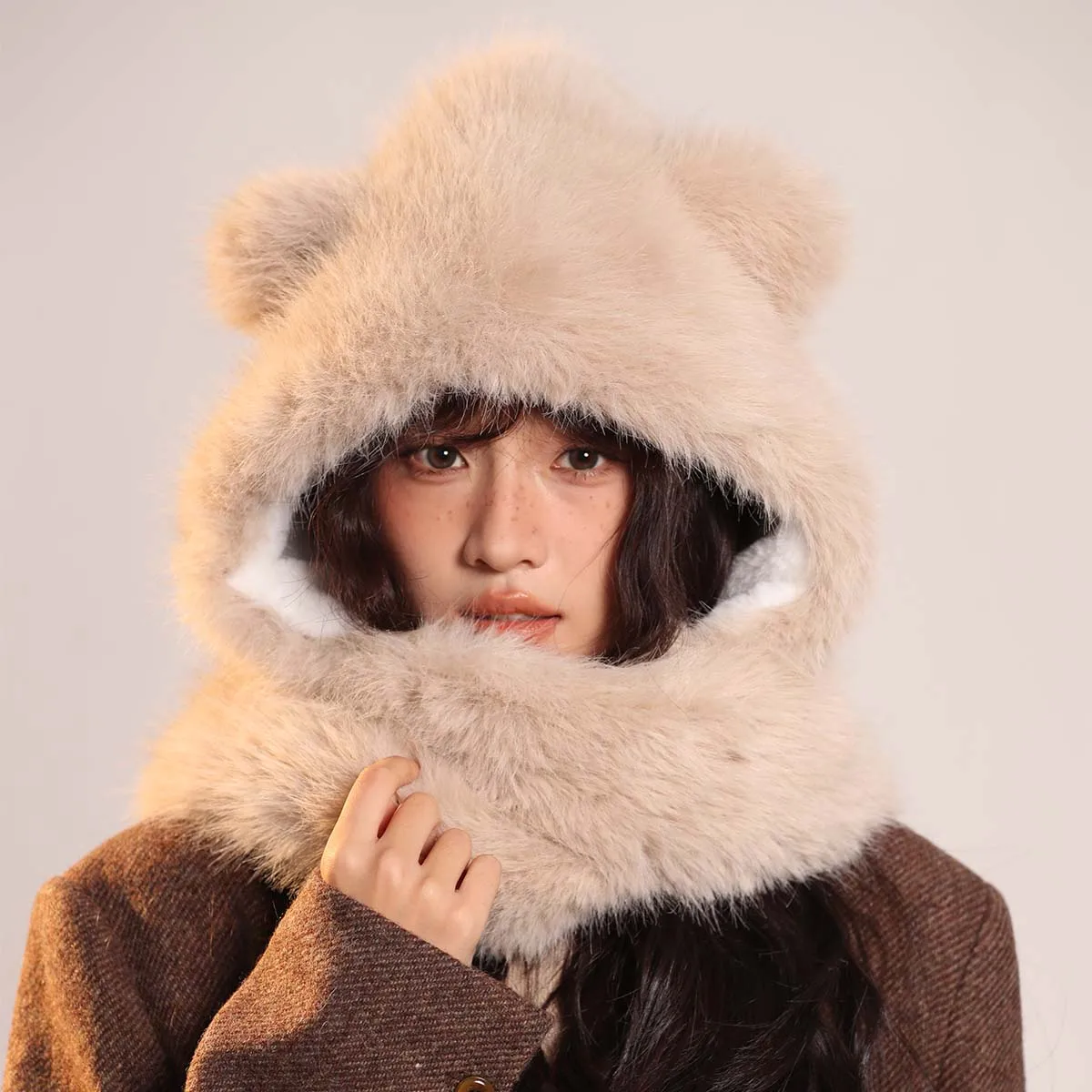 Зимний Комплект Шапки И Шарфа-бомбер Унисекс Многофункциональная Балаклава