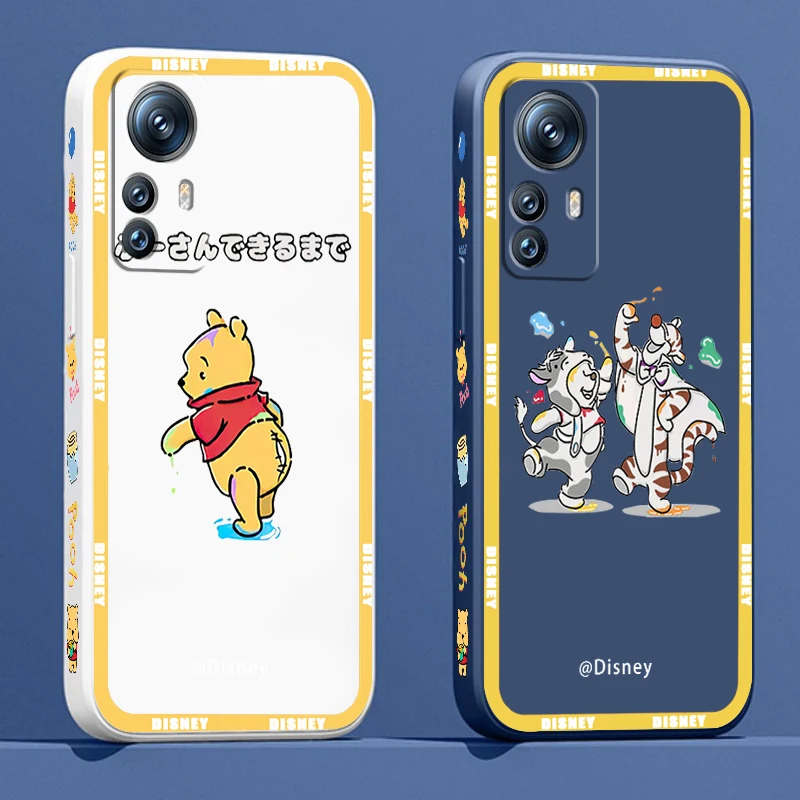 

Winnie the Pooh Donald Duck Phone Case For Xiaomi Mi 13 12S 12 12X 12T 11i 11T 11 10 10S 10T Pro Lite Ultra 5G Liquid Left Rope