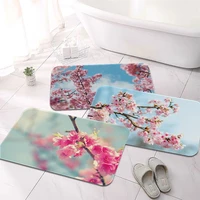 sakura door mat ins style soft bedroom floor house laundry room mat anti skid hotel decor mat