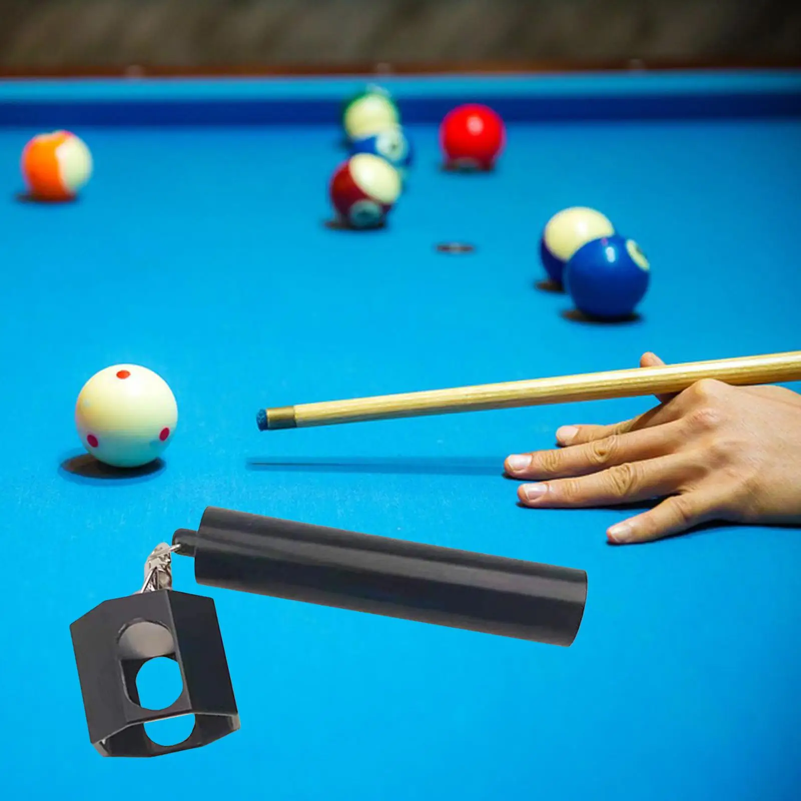 

Billiard Chalk Holder Rod Head Chalkers for Snooker Pool Table Accessories